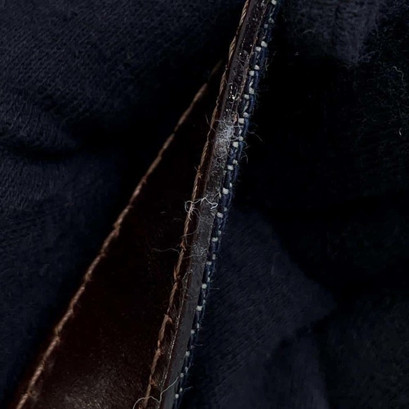 Fendi Mamma Bucket Denim Beads Shoulder Bag Flower - Picture 10 of 12